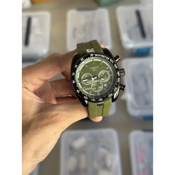 Tissot Chronograph Green Watch For Men (SW1686) - Image 2