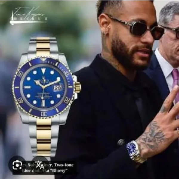Rolex Submariner Blue Gold Silver Watch For Men (SW1512)
