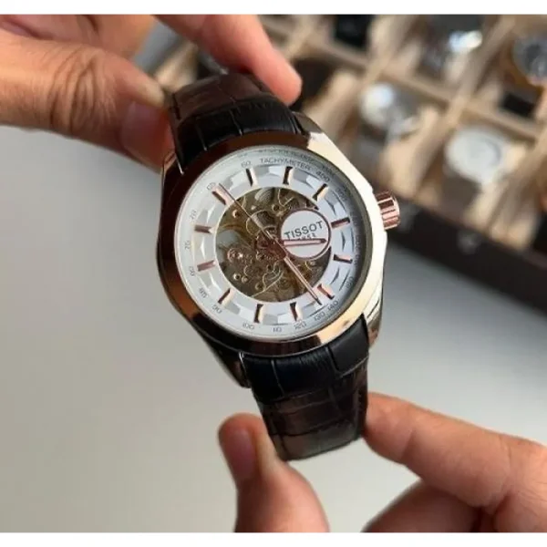 Tissot Skeleton Automatic Watch For Men (SW1610)