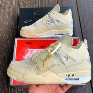 Nike Air Jordan 4 Off White Shoes (SW1749)