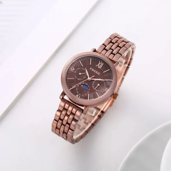 Fossil Watch Jacqueline Sun Moon Brown For Women (SG14)