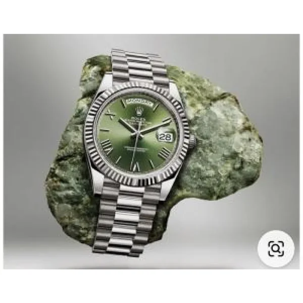Rolex Oyster Perpetual Date just Olive Green Dial Roman Numerals Watch For Men (SW1514)