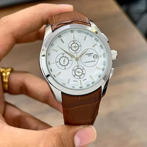 Tissot prx Leather Watch For Men (SW1601) - Image 2