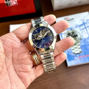 Tissot Auto Silver-Blue Watch For Men (SW1615)
