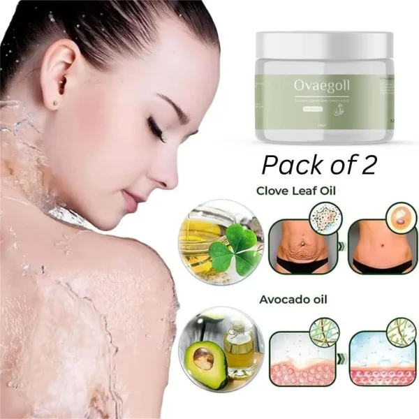 Ovaegoll Collagen Firming Body Cream Luxelift Skin Rescue Lotion 100g (Pack Of 2) - Image 2