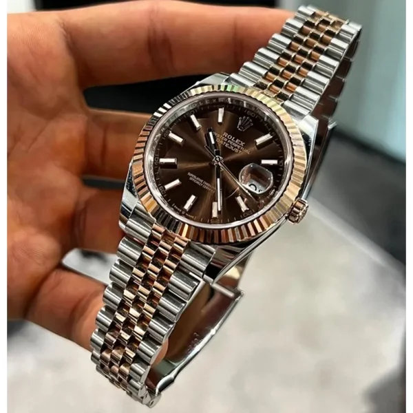 Rolex Oyster Perpetual Date Just Automatic Watch For Men (SW1522) - Image 2