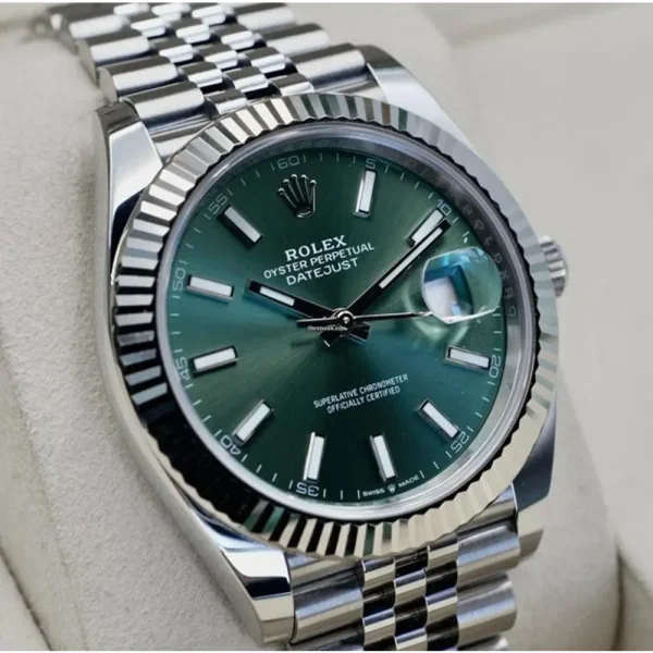 Rolex Oyster Perpetual Date Just Automatic Watch For Men (SW1525) - Image 2
