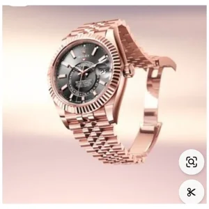 Rolex Sky-Dweller Rose Gold Black Dial Stainless Steel Limited Edition Watch For Men (SW1529) (Copy)