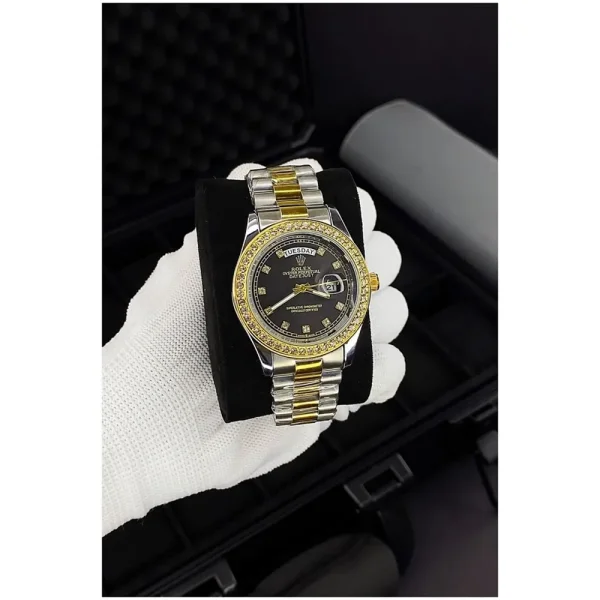 Rolex Oyster Perpetual Day Date Diamond 40 Battery Watch For Men (SW1532)