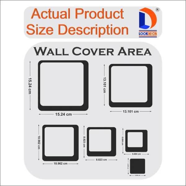 3d Acrylic Mirror Wall Sticker Decoration - Image 3