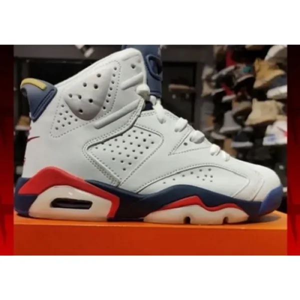 Nike Air Jordan Retro 6 White Shoes For Men (SW1790) - Image 3