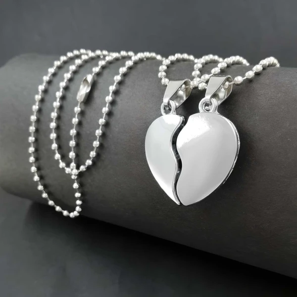 Couple Silver Plated Pendants Set - Image 2