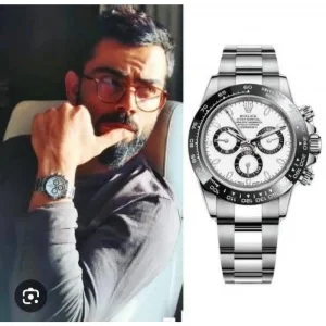 Rolex Daytona Silver Black Limited Edition Watch For Men (SW1545)