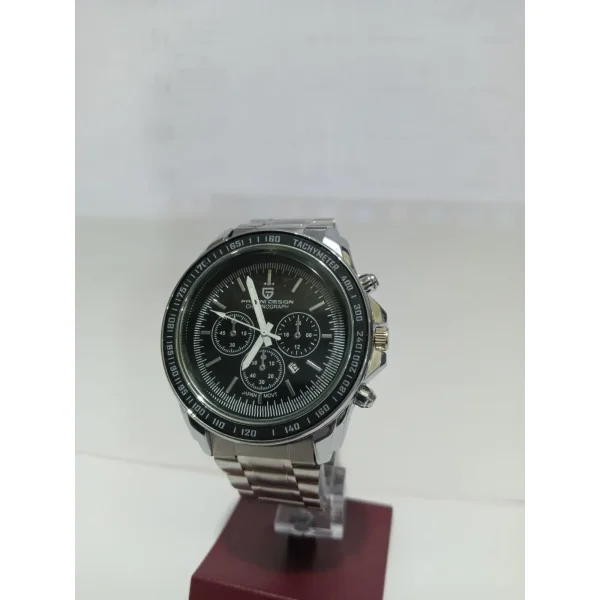 Bd Men Silver Stainless Steel Strap Watch