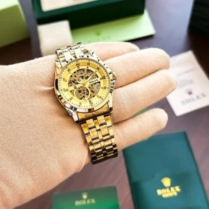 Rolex Auto Full Gold Watch For Men (SW1547)