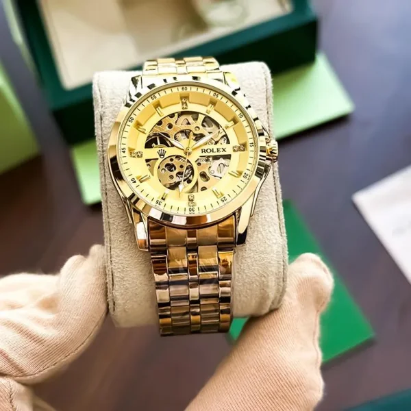 Rolex Auto Full Gold Watch For Men (SW1547) - Image 2