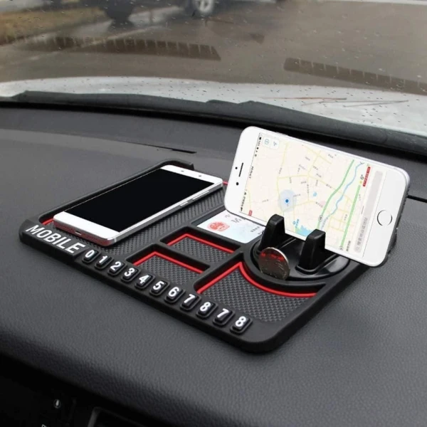 Hsr Car Accessories Multifunction Phone Gps Holder Anti-slip Silicone Pad And Car Mobile Holders For Car Dashboard - Image 2