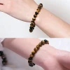 Tiger Eye Yellow Crystal Healing Stone Bracelet - Image 3