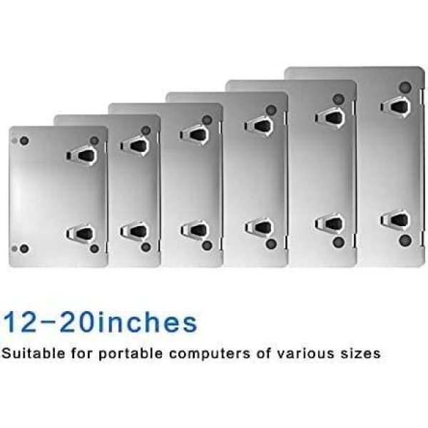Mini Metal Folding Portable Laptop Stand Non-slip Base Tabletop Risers For 10-17 Inch Laptop & Keyboard & Tablet - Image 2