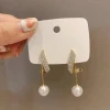 Avr Jewels Korean Beautiful Pearl Wing Stud Earrings 2 Pcs - Image 3