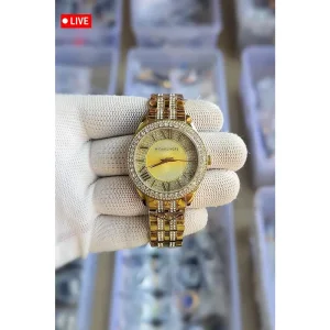Michael Kors Watch Harlowe Pave Silver Gold For Men (SG369)