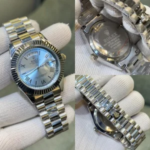Rolex Date just Blue Dial Watch For Men (SW1561)