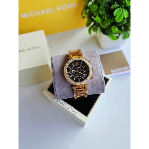 Michael Kors Watch Parker Gold-Black For Women (SG108)
