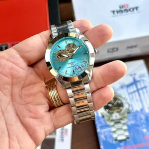 Tissot Automatic Silver Sky Blue Watch For Men (SW1607)