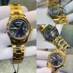 Guess Watch Gold Black For Men (SUP01)