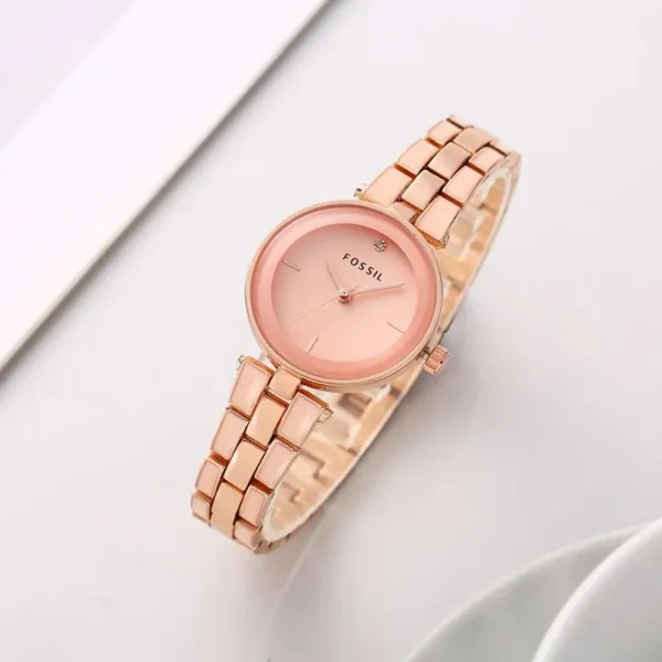 Fossil Watch Carlie Rose gold For Women (SW980)