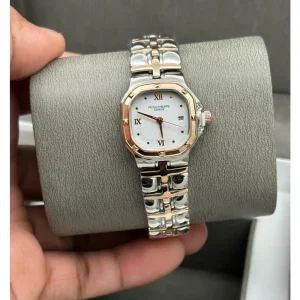 Patek Philippe Watch Square Roman White Two tune For Women (SW985)