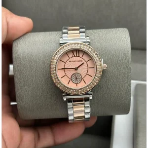Michael Kors Watch Roman Diamond Two tone Rose gold For Women (SW986)