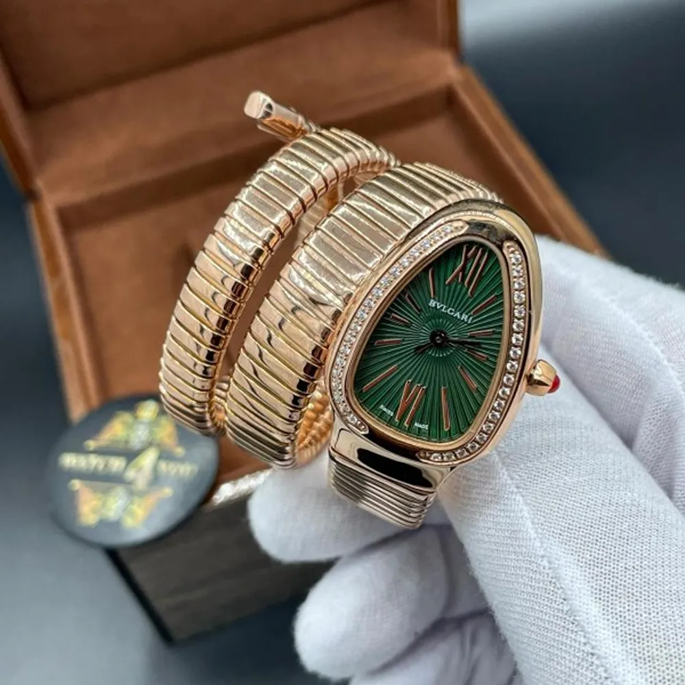 Bvlgari Watch Serpenti Snake Copper-Green For Women (SW923) - Image 2