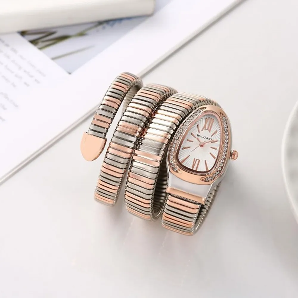 Bvlgari Watch Serpenti Snake Copper-White For Women (SW931)