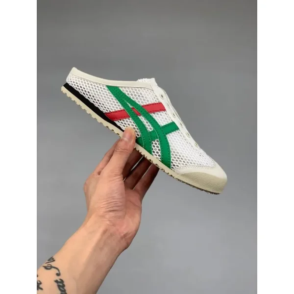 Onitsuka Tiger Mexico 66 Sabot Half Cut Shoe Sneaker White Green Men Shoes (SW722) - Image 2