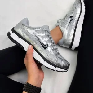 Nike P 6000 Metallic Silver Shoes For Men (SW1424)