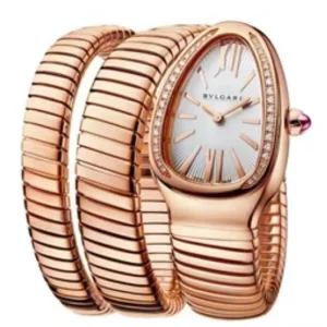 Bvlgari Watch Serpenti Tubogas Rosegold White Dial For Women (SW1463)