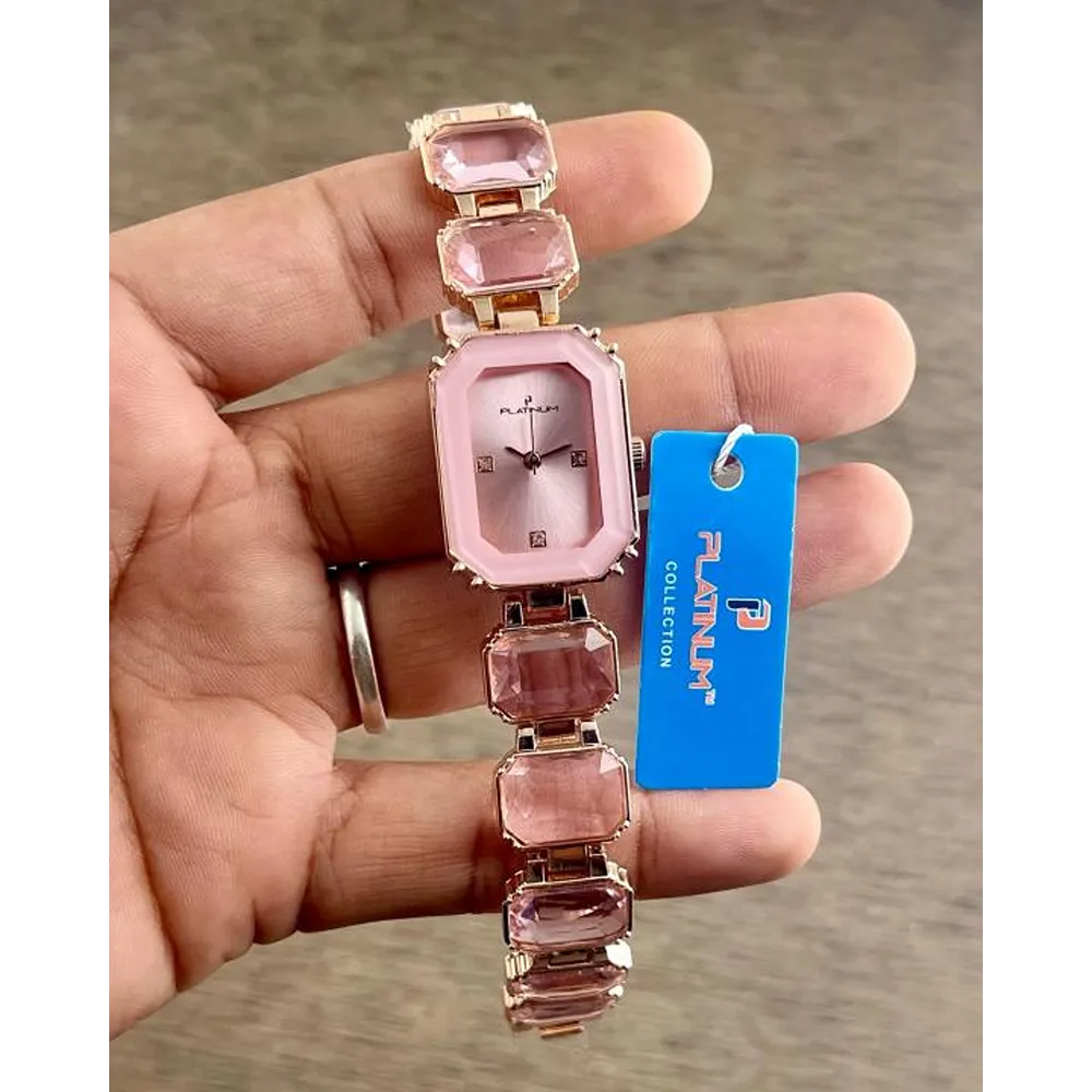 Stylish Platinum Watch For Women (SUP400)