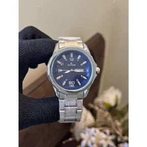 First Copy Tommy Hilfiger Watch Silver- Blue (SUP716)