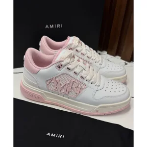 Amiri Low Sneakers White Pink For Women (BOT1237)