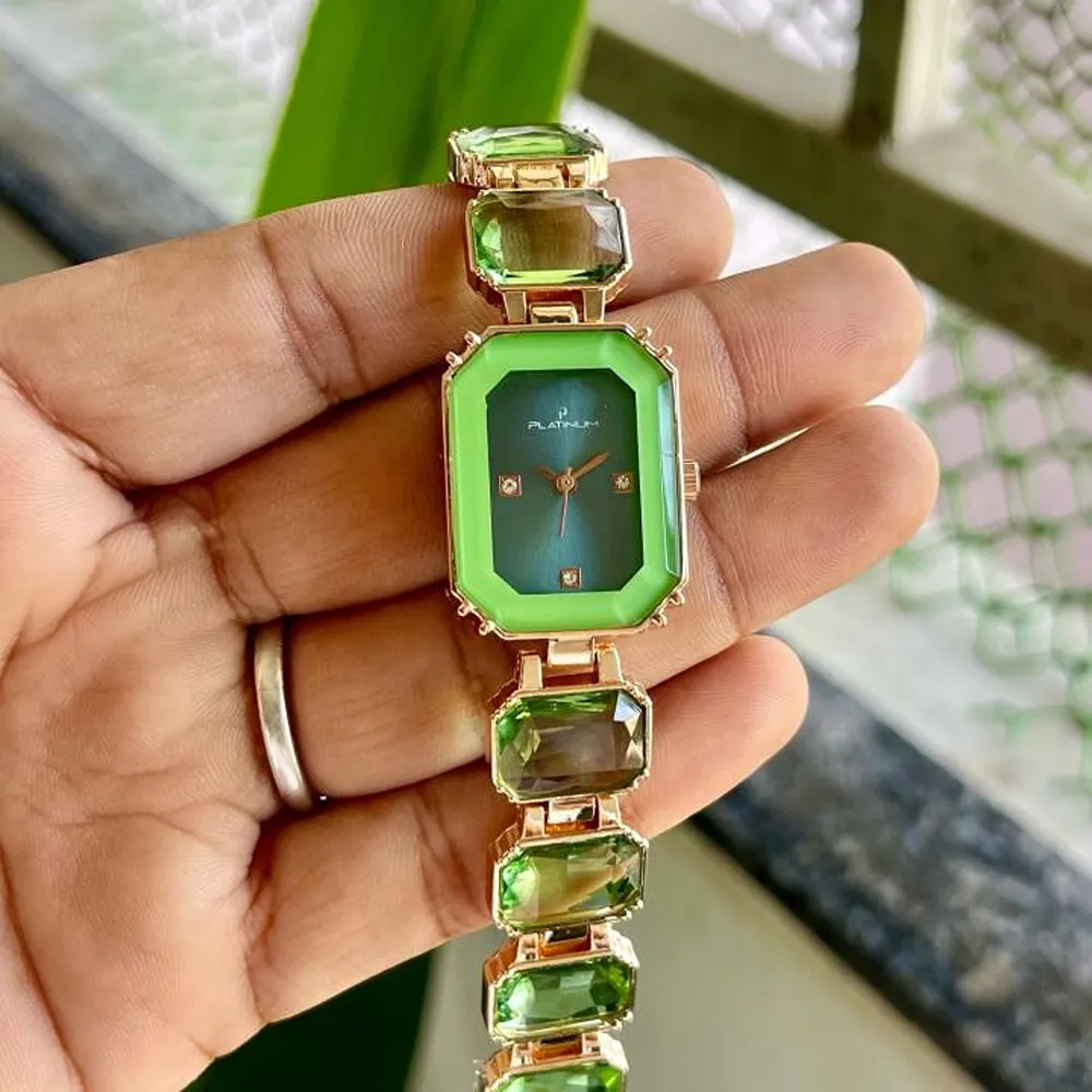 Stylish Platinum Watch For Women (SUP365)