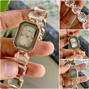 Stylish Platinum Watch For Women (SUP366)