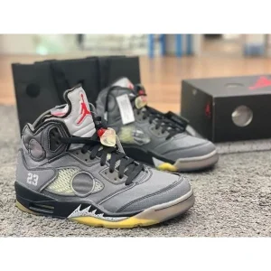 Nike Air Jordan 5 Muslin X Off White Shoes