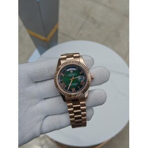 First Copy Rolex Watch Day Date Green For Men (SW836)