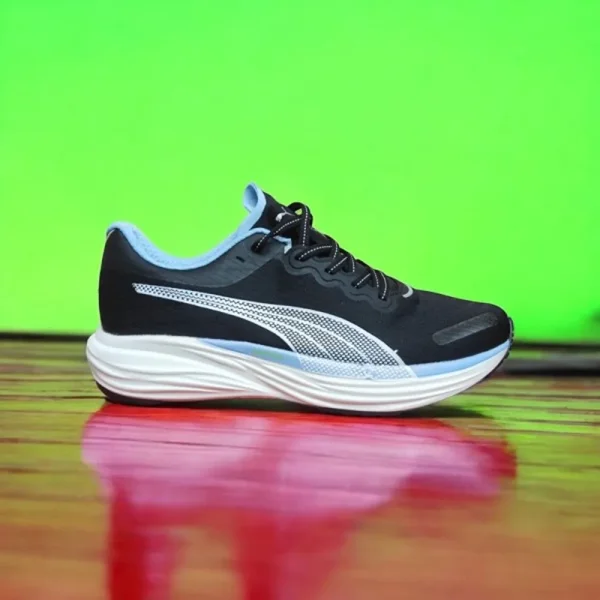 First Copy Puma Deviate Nitro 2 Black Blue Shoes (SUP2824) - Image 3