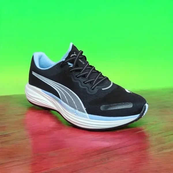 First Copy Puma Deviate Nitro 2 Black Blue Shoes (SUP2824) - Image 2