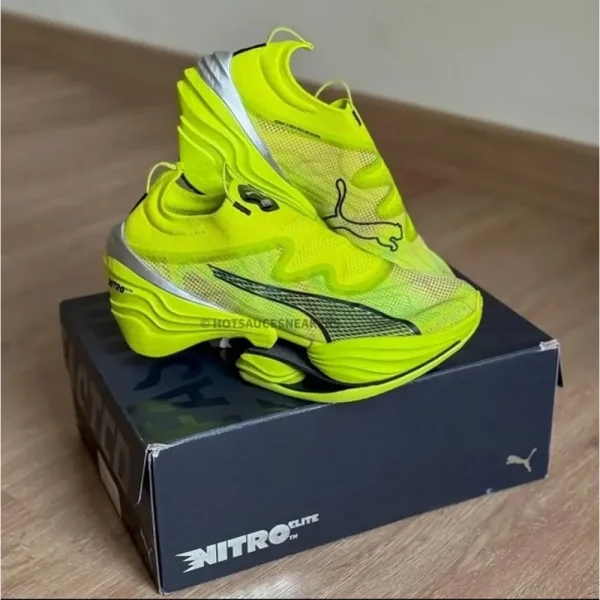 First Copy Puma Nitro Fast Rb Elite Neon Shoes (SUP2778) - Image 4