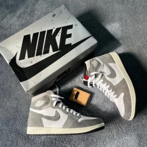  First Copy Air Jordan 1 High Washed Black Shoes For Men (SUP6079)
