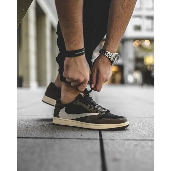  First Copy Air Jordan 1 Low X Travis Scott Shoes For Men (SUP6082) - Image 2