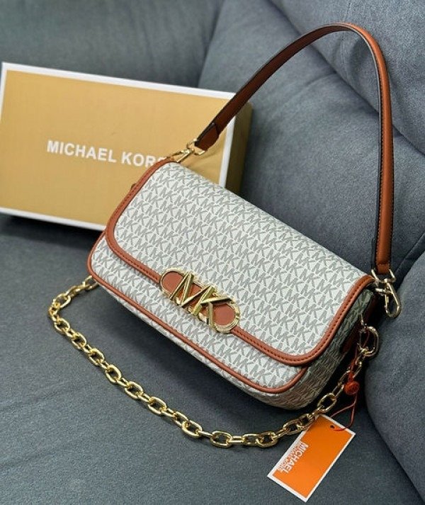 Michael Kors Shoulder Bag Parker Medium Logo With Dust Bag And OG Box (SW8154)